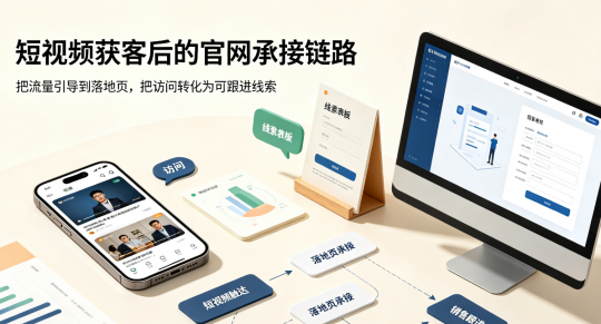 短视频引流落地官网承接线索全流程FAQ｜制造工厂流量闭环搭建思路、落地步骤与长期收益深度解析